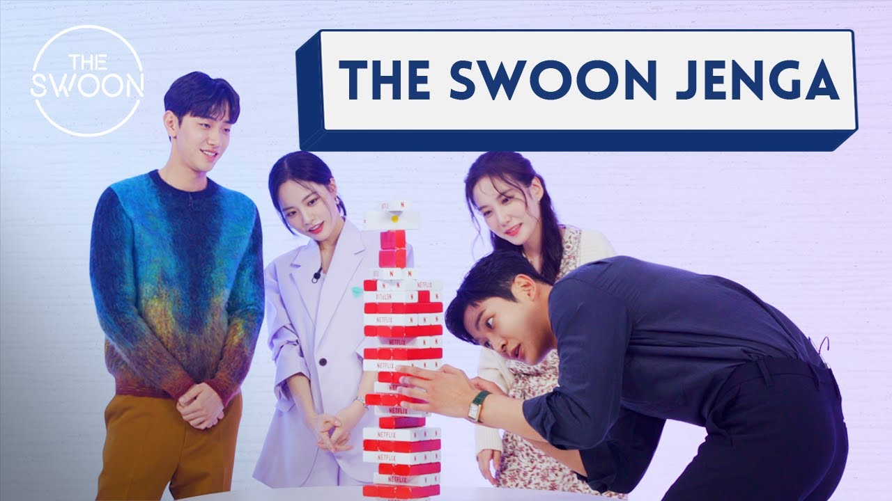 ⁣Park Eun-bin, Rowoon, Nam Yoon-su, and Bae Yoon-kyung play Jenga [ENG SUB]