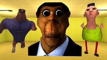 Officer Earl, Obunga And Hamood Habibi in The Hole Nextbot Gmod