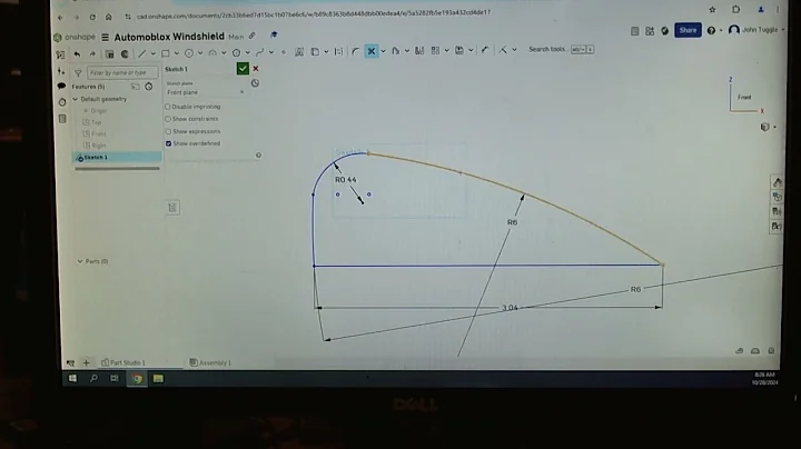 Onshape   Automoblox Windshield Part 1