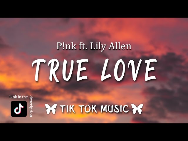 Pink - True Love (Lyrics) i really hate you so much i think it must be true  love [TikTok] 