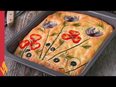 Yumuşacık İtalyan Ekmeği Focaccia 😍 Sofralara Bahar Gelsin 🌿🥳