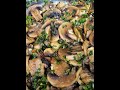 Grilled Mushrooms with Parsley, Onion and Garlic - Homemade Delicious Food, easy to make