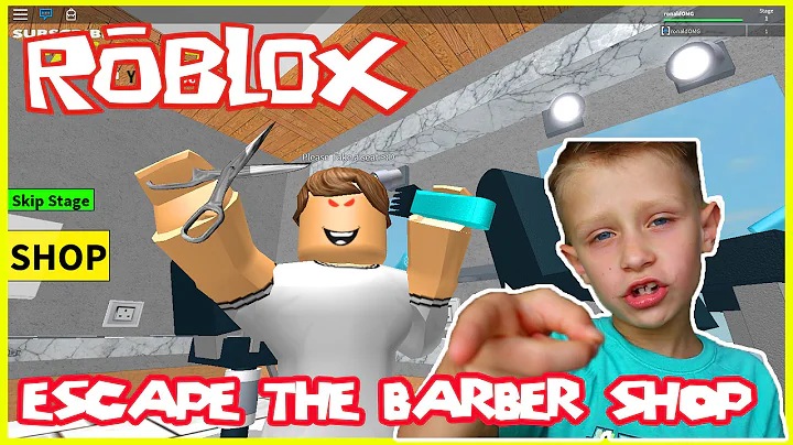 Roblox Escape the Barber Shop | The UGLY WOMAN wan...