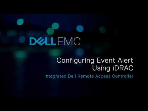 Configuring Event Alert using iDRAC