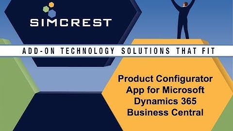SimCrest Product Configurator for Microsoft Dynamics 365 Business Central