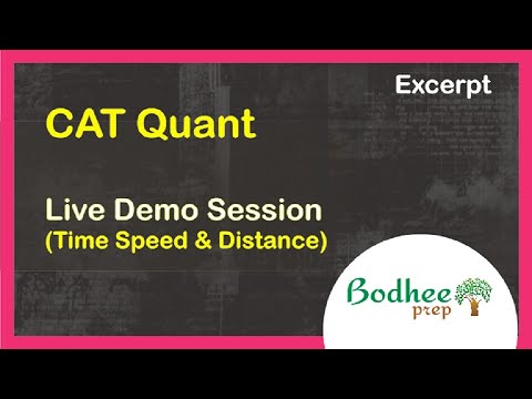 Live Demo Sessions Time Speed and Distance (Excerpt)