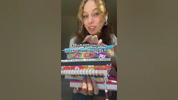 Flipping through my childhood journals Pt.1 📓✨ #journal #journaling #journalinspiration
