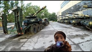 В заброшенном месте НОВЫЕ ТАНКИ и НИКОГО НЕТ, военная база забытая...