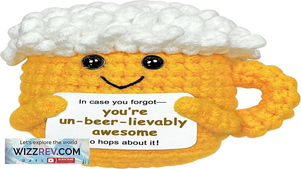 Beer Gifts for Beer Lovers Positive Emotional Crochet Support Encouragement Inspirational