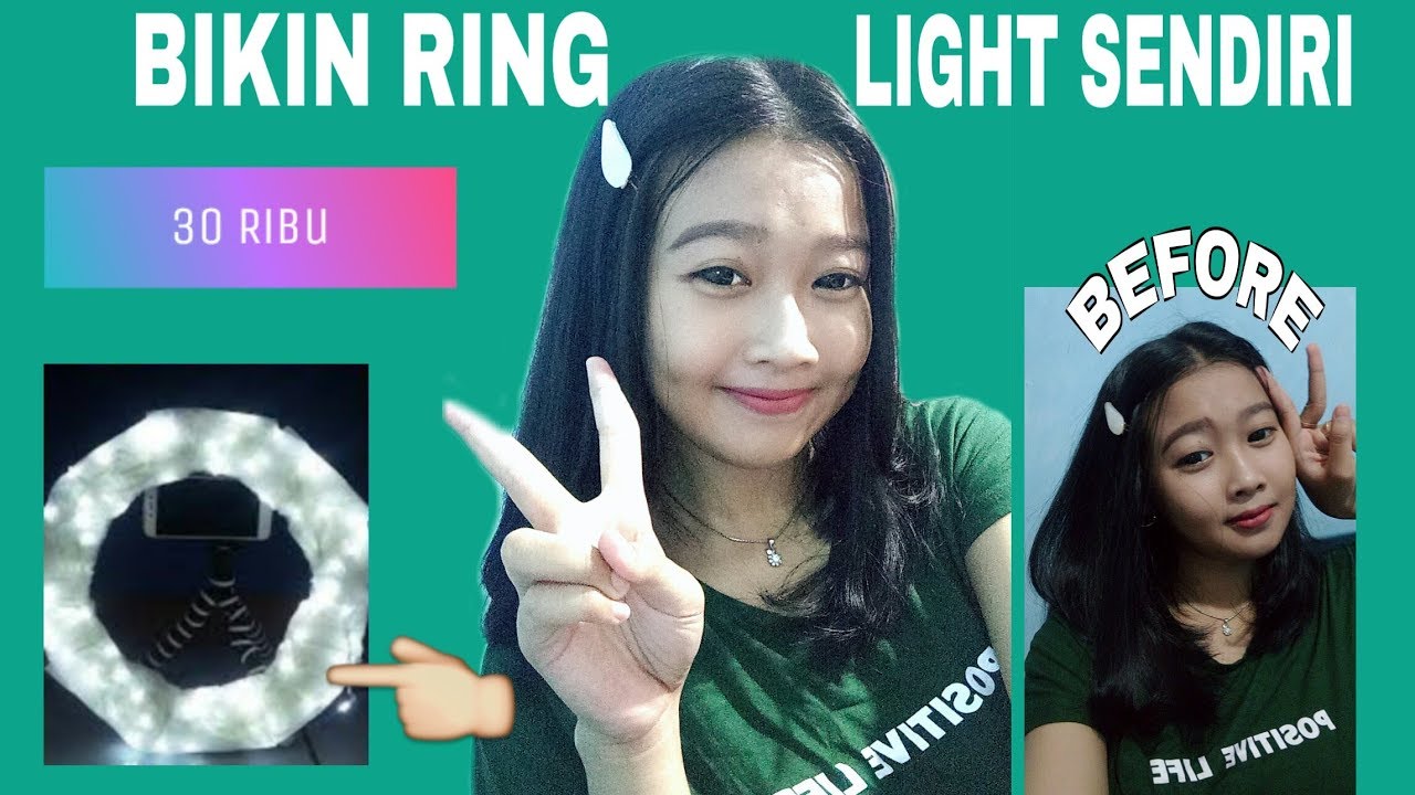 DIY RING LIGHT - TUTORIAL MEMBUAT RINGLIGHT SENDIRI | CARA MEMBUAT