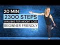 20 min  2300 steps  beginner friendly workout  calorie burning cardio  low impact walk at home