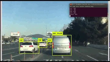 딥러닝(deep learning) 도로 차량 표지 객체 인식 테스트 영상 - 한남대교