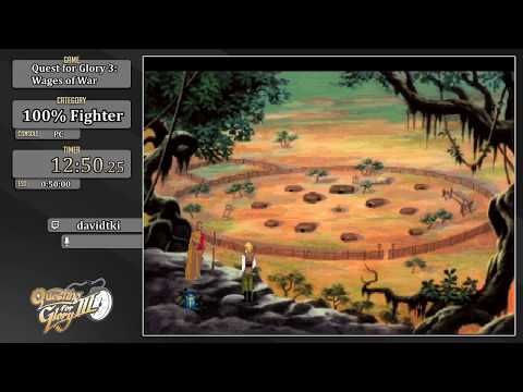 Questing for Glory 3: Quest for Glory III 100% Fighter by davidtki