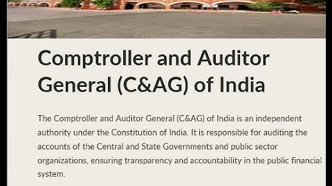 Statutory Audit in Indian Railways (CAG of India)