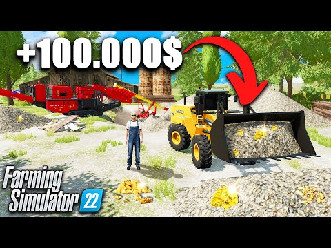 Видео: Нашёл ЗОЛОТО в Farming Simulator 22! Сколько я заработал?