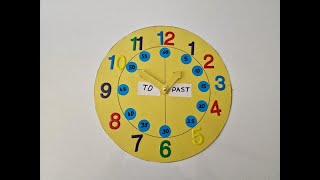 İngi̇li̇zce Dersi̇ İçi̇n Kartondan Saat Yaptik Kartondan Saat Yapimi