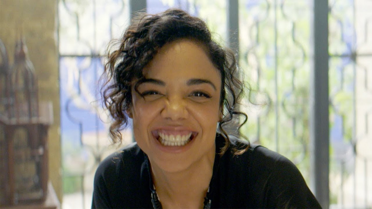 et online bachelor Watch Tessa Thompson LOSE IT in the Men in Black: International Bloopers! (Exclusive)