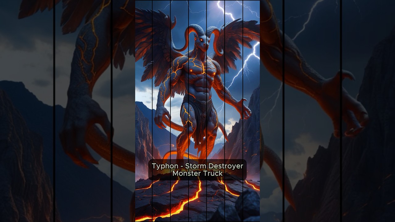 Typhon Monster Truck Fusion 🌩️🔥 Father of Monsters Meets Mega Machine!