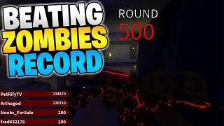 Beating Zombie Record on Roblox (I FAILED)