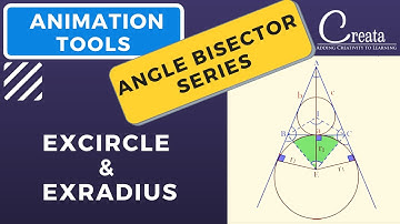 Excircle and Exradius of Triangle | Angle Bisector Series | CREATA CLASSES