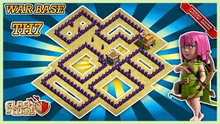 TH7 BEST WAR BASE WITH COPYLINK 2020 (TH7) ANTI 3STAR WAR  BASE WITH LINK !!! CLASH OF CLANS