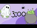 Halloween Classroom Timer – 3 Minute Cute Ghost and Cauldron Countdown