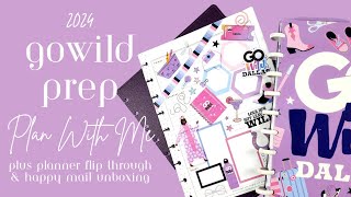 PLAN WITH ME For GOWild Dallas 2024 + Flip Through My GOWild Planner + Unbox GoWild Happy Mail