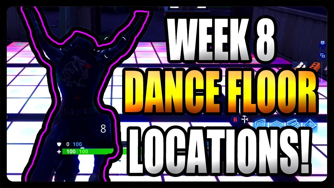 Fortnite Dance on Different Dance Floors (ALL Locations) YouTube