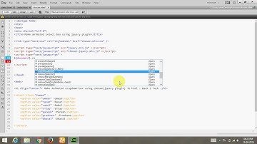 [English] Make animated dropdown box using jquery (chosen) in html