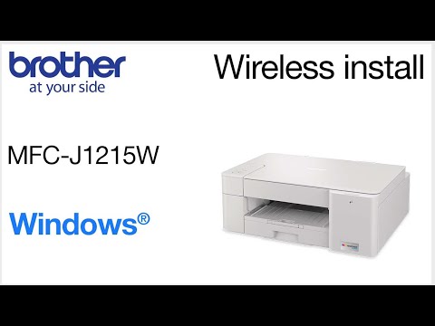 MFCJ1215W wireless setup - Windows