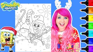 Coloring Spongebob & Patrick Christmas Coloring Page | SpongeBob SquarePants | Ohuhu Art Markers