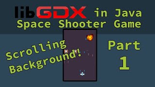 Graphics in Android Java with libGDX - Space Shooter Game Part 1 - Setup and Scrolling Background screenshot 3