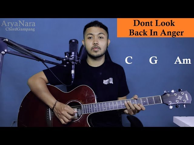 Chord Gampang (Dont Look Back In Anger - OASIS) by Arya Nara (Tutorial Gitar) Untuk Pemula class=