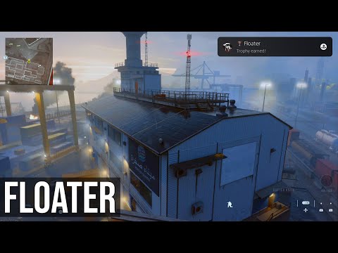 COD MW3 - Floater Trophy (Parachute Off A Gantry Crane Onto The Roof Of The Harbormaster's Building)