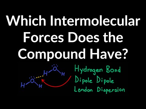 Video: Kakve intermolekularne veze postoje između molekula vode?