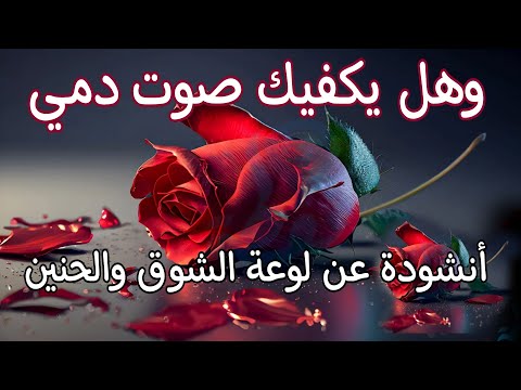 أنشودة عاطفية رائعة وهل يكفيك صوت دمي تحكي لوعة حنين وفراق
