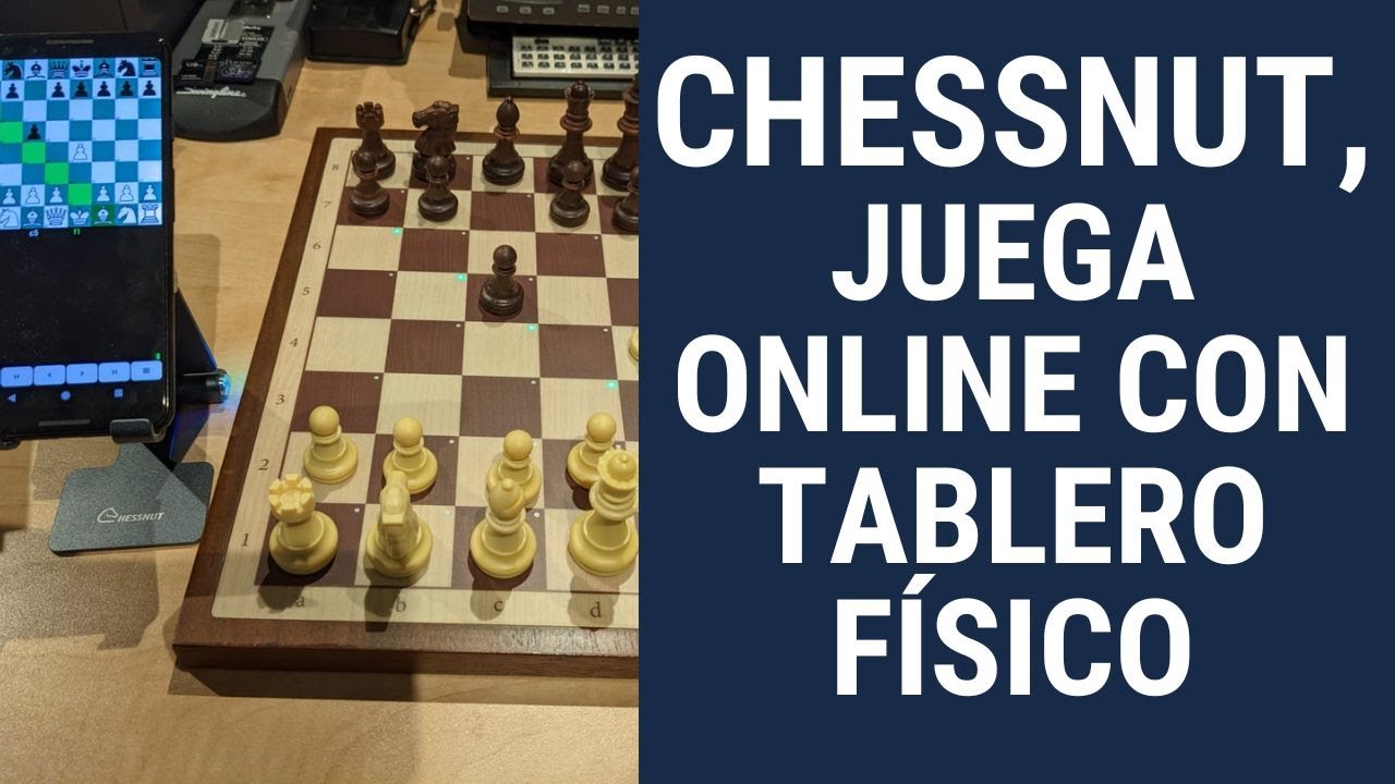 Chessnut jugar al ajedrez online con tablero físico 