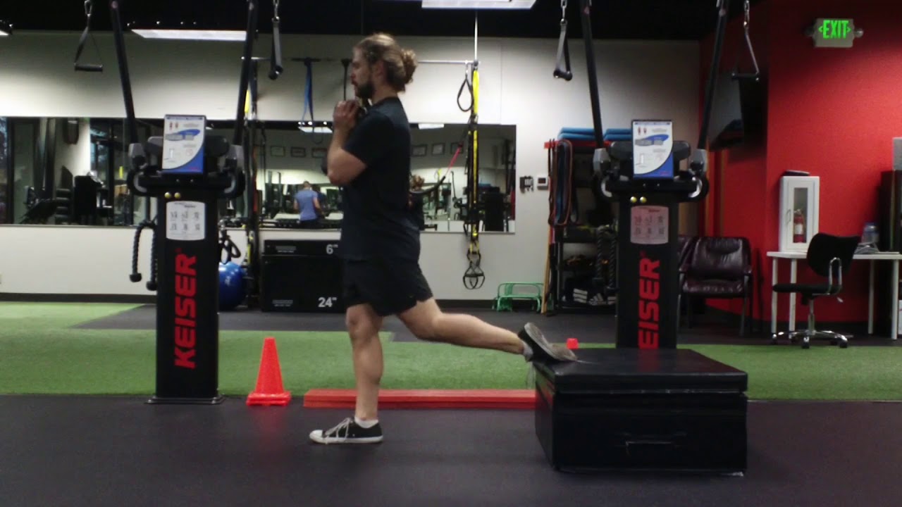 Goblet rear foot elevated split squat - YouTube