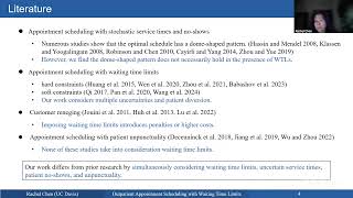 [Scheduling seminar] Rachel R. Chen (UC Davis) | Outpatient Appointment Scheduling