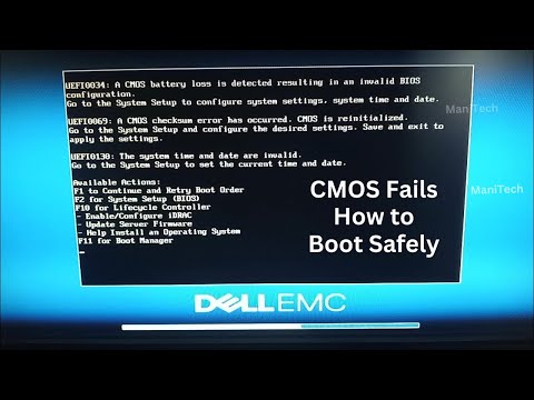How to Boot a Dell Server When CMOS Battery Fails - Step-by-Step Guide | Change BIOS Settings