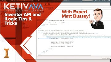 Inventor API and iLogic Tips & Tricks | Autodesk Virtual Academy