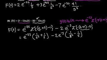 Diff Eqn: Finding Laplace transform involving unit step function