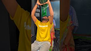 Green Jelly Family pouring Challange #shorts