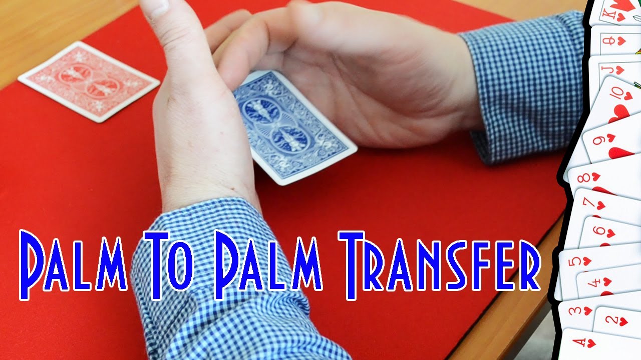 Перевод карты из руки в руку. Palm To Palm Transfer . YouTube