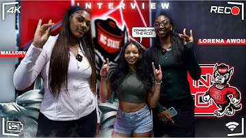 I went to NC State to interview Lorena Awou and Mallory Collier !