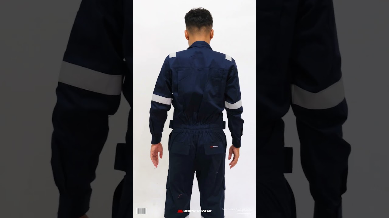 Coverall Navy MokoWorkwear Dipakai Langsung! 🔥 Real Review