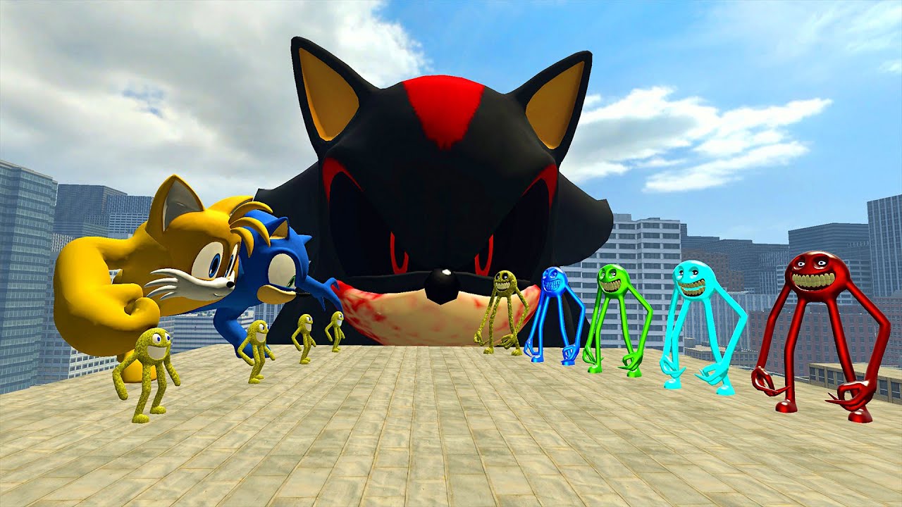 🔥FIGHT BETWEEN SMILE GHOST VS DEPRAVED BOSS SONIC SMILEY AND  TOO MANY COLOR SMILEY  | garry's mod