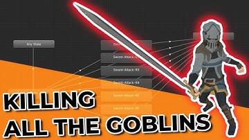 Indie Devlog Unity - Co-op Competitive RPG - Killing Goblins with Animation and Sound