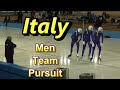 Italy.Men Team Pursuit Practice Scene.ISU 2023/24 World Cup Speed Skating  Obihiro,Japan.