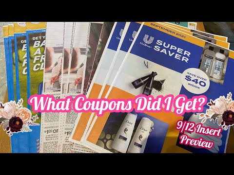 WHAT COUPONS DID I GET? 9/12 INSERT PREVIEW | 4 NEW INSERTS